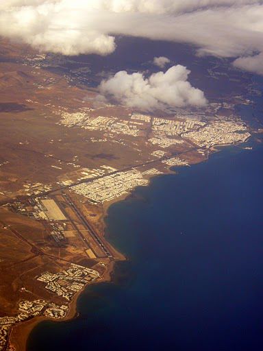 Blick auf die Landebahn Lanzarote