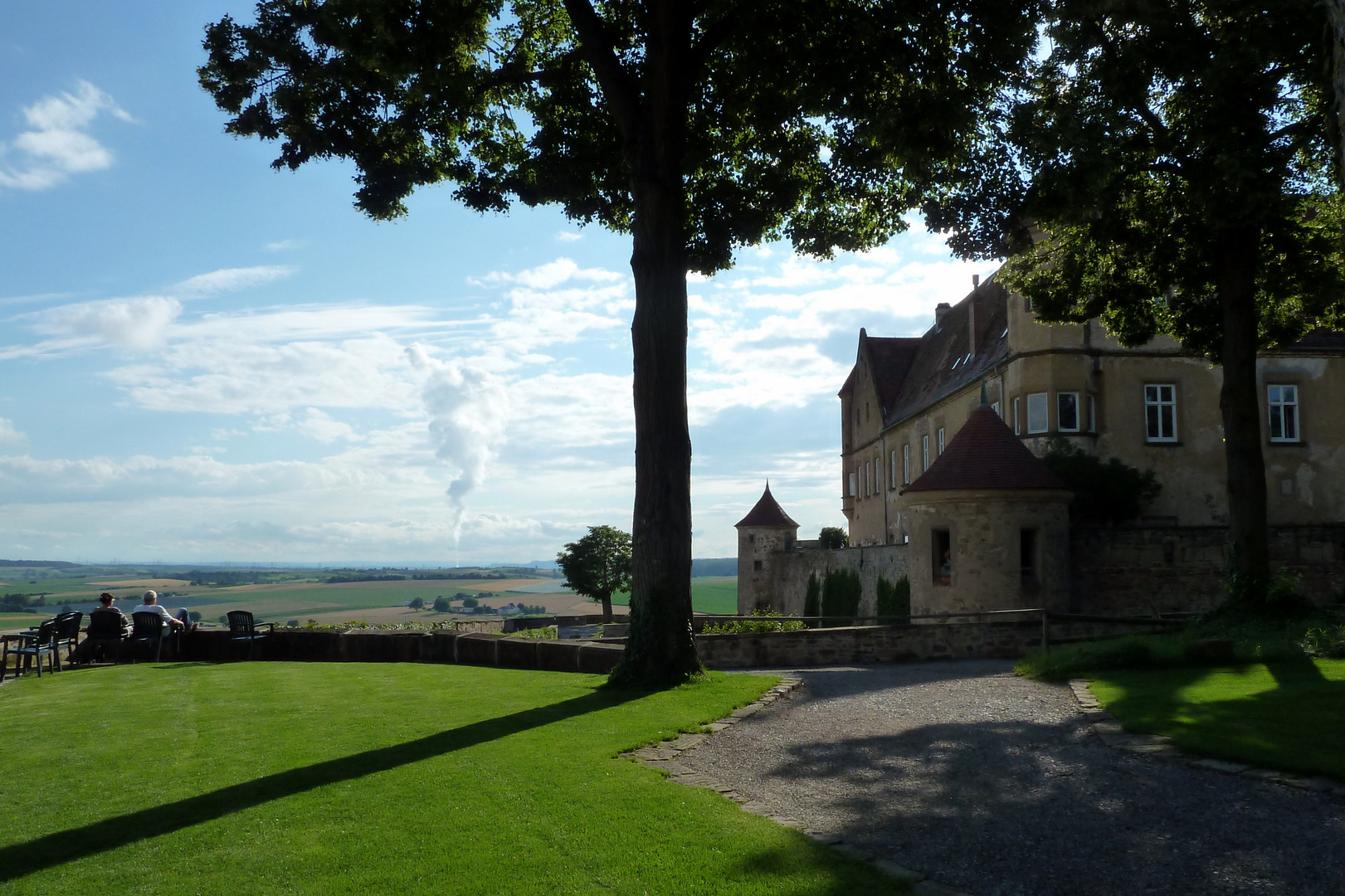 Blick auf die Landschaft, Burg Stettenfels