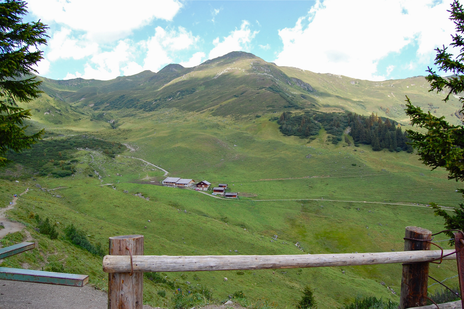 Blick auf die Latschätzalpe