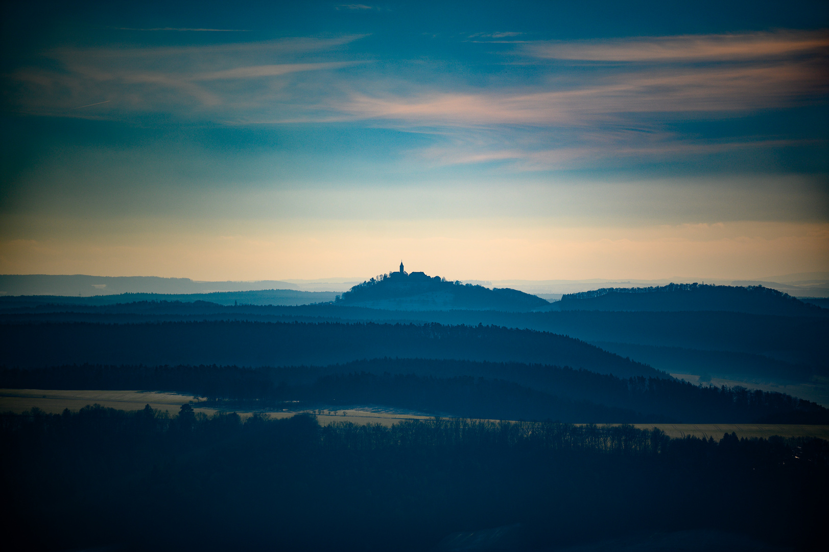 Blick auf die Leuchtenburg