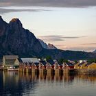 Blick auf die Lofoten vom Hurtigruten-Schiff