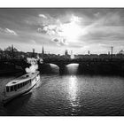 Blick auf die Lombardsbrücke