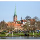 Blick auf die Lübecker Altstadt...