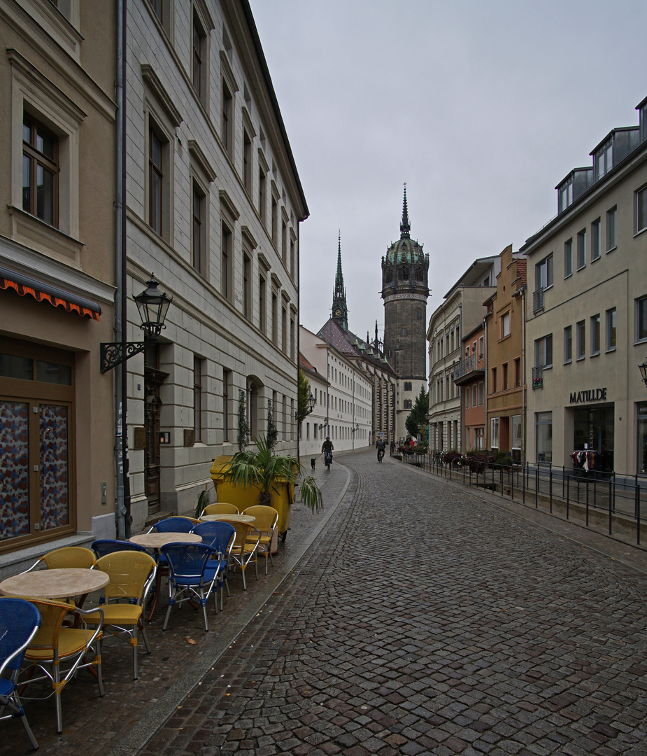 Blick auf die Lutherkirche - Schlosskirche in Wittenberg