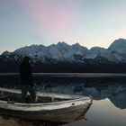 Blick auf die Lyngen Alps