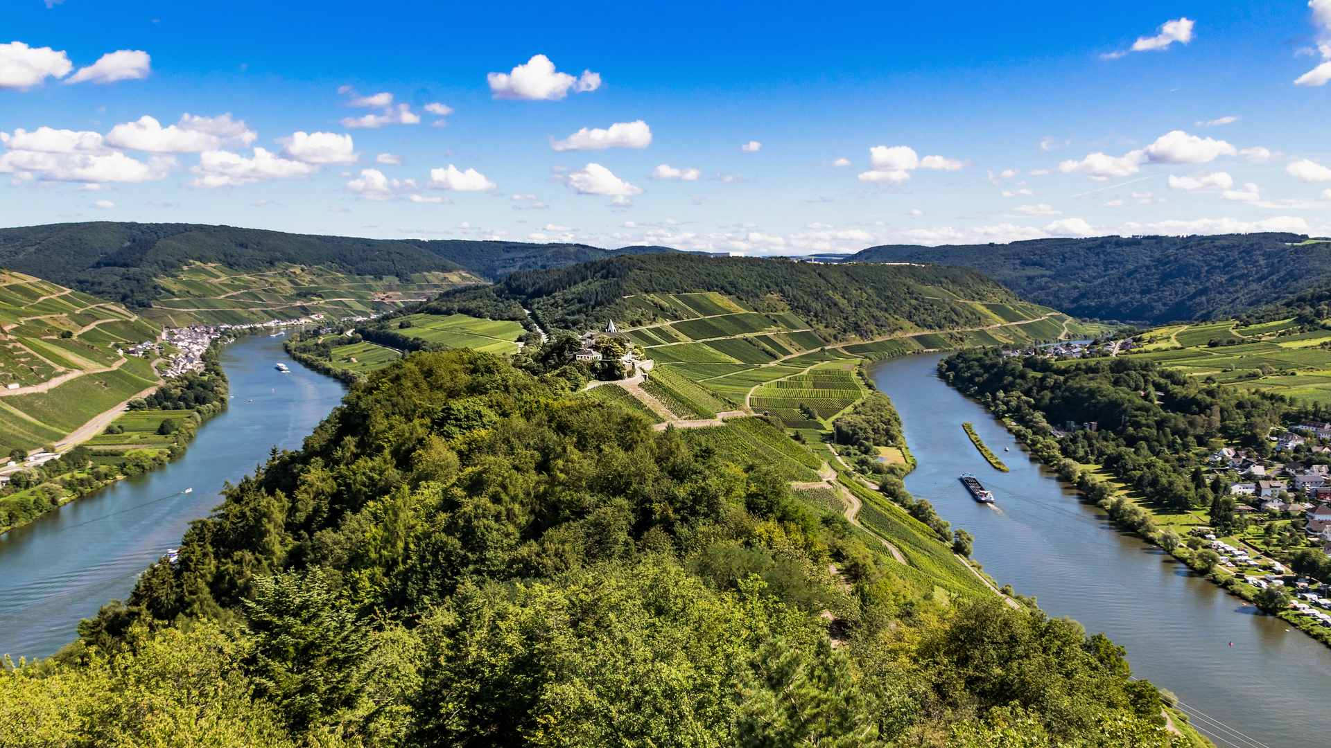 Blick auf die Marienburg bei Zell an der Mosel