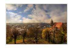 Blick auf die Marienkirche in Pirna