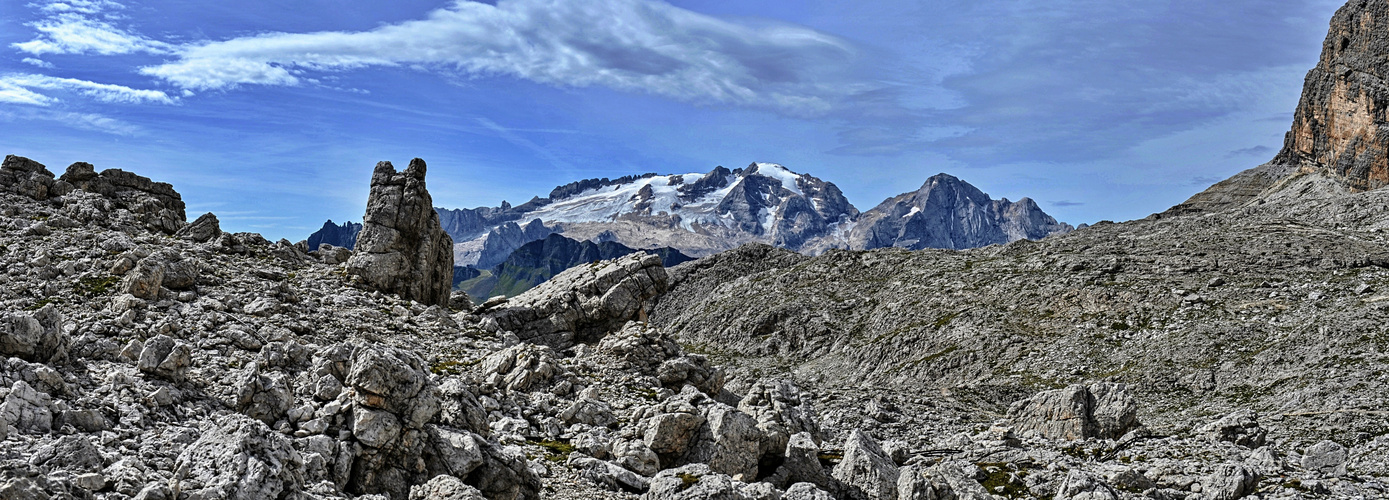 Blick auf die Marmolada