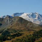 Blick auf die Marmolata vom Valparola-Paß beim Forte Tre Sassi...