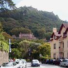 "Blick auf die Maurenburg oberhalb von Sintra"