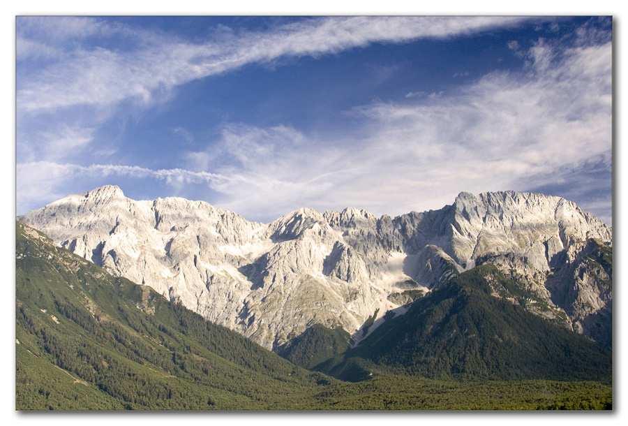 Blick auf die Miemingerberge