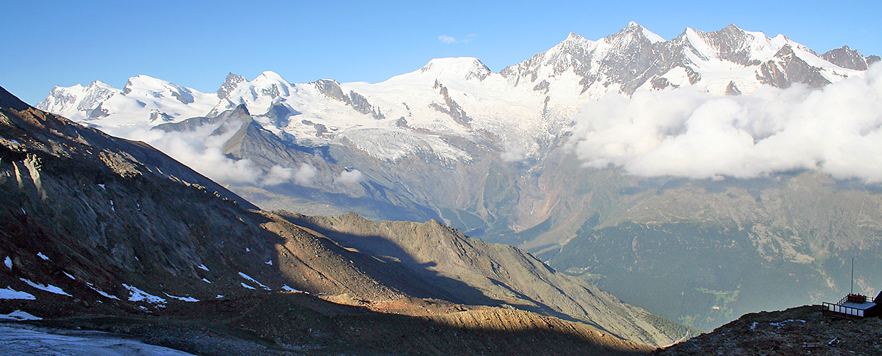 Blick auf die Mischabel von HohSaas aus