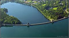 Blick auf die Möhnesee-Sperrmauer