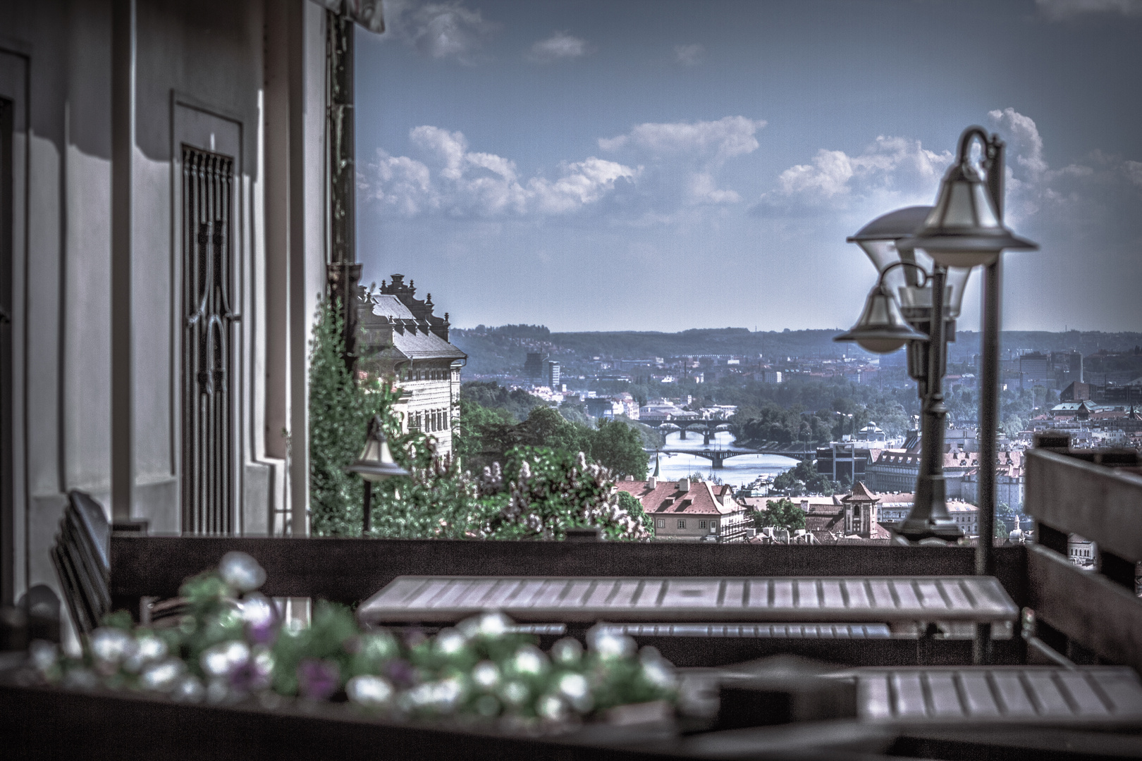 Blick auf die Moldau