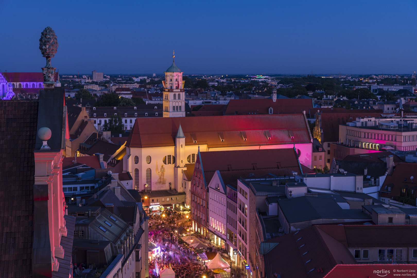 Blick auf die Moritzkirche