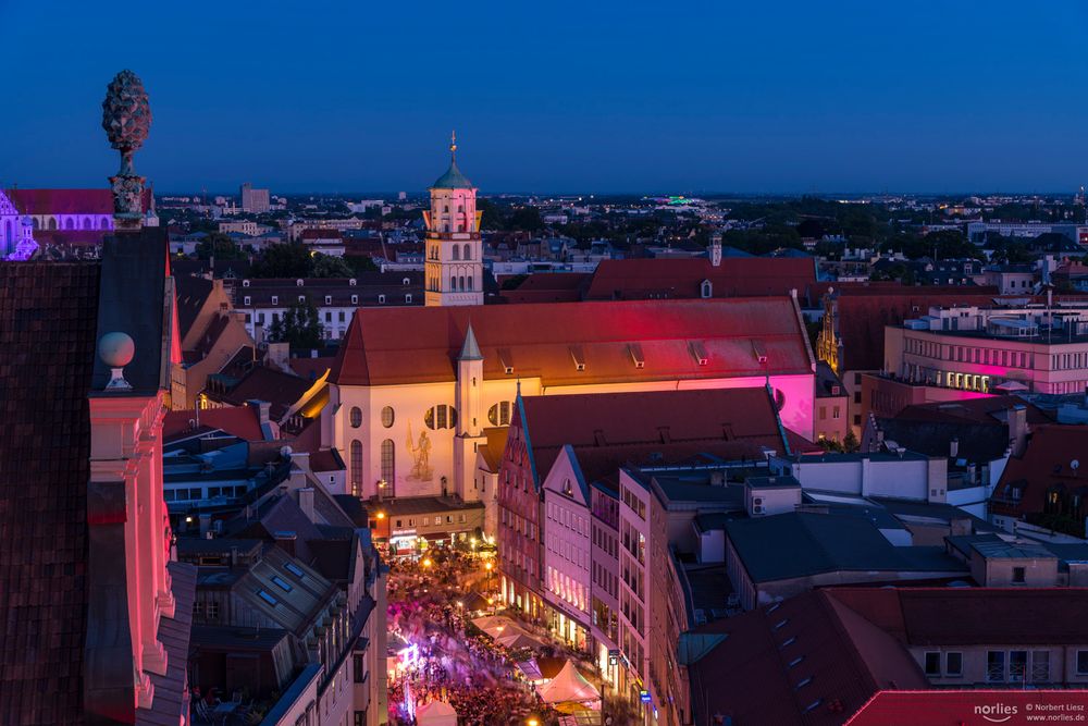 Blick auf die Moritzkirche