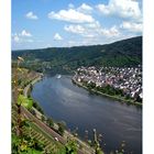 Blick auf die Mosel bei  Winningen