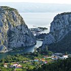Blick auf die Mündung der Cetina in die Adria