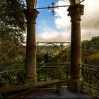 Blick auf die Müngstener Brücke in Solingen...