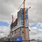 Blick auf die neue Elbphilharmonie