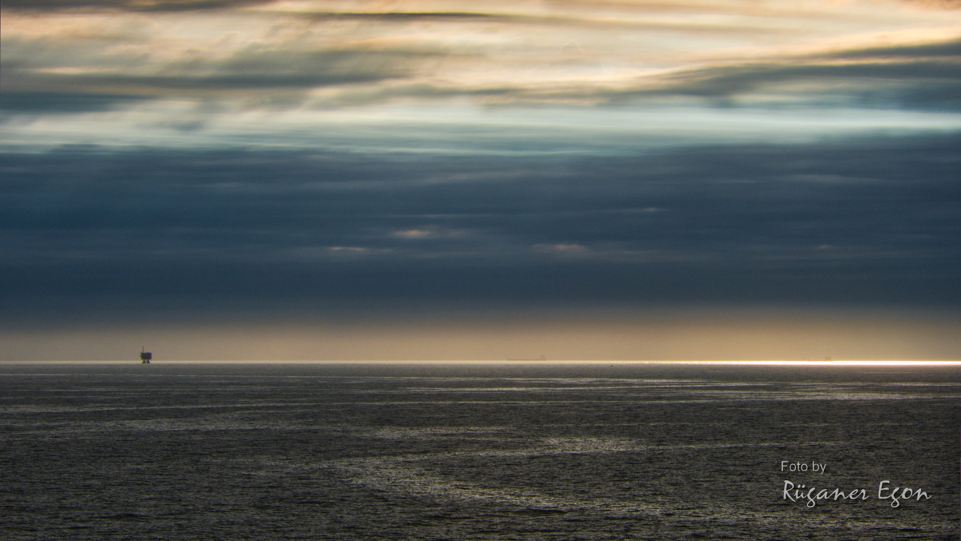 Blick auf die Nordsee am Abend