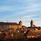 Blick auf die Nürnberger Burg bei Sonnenaufgang