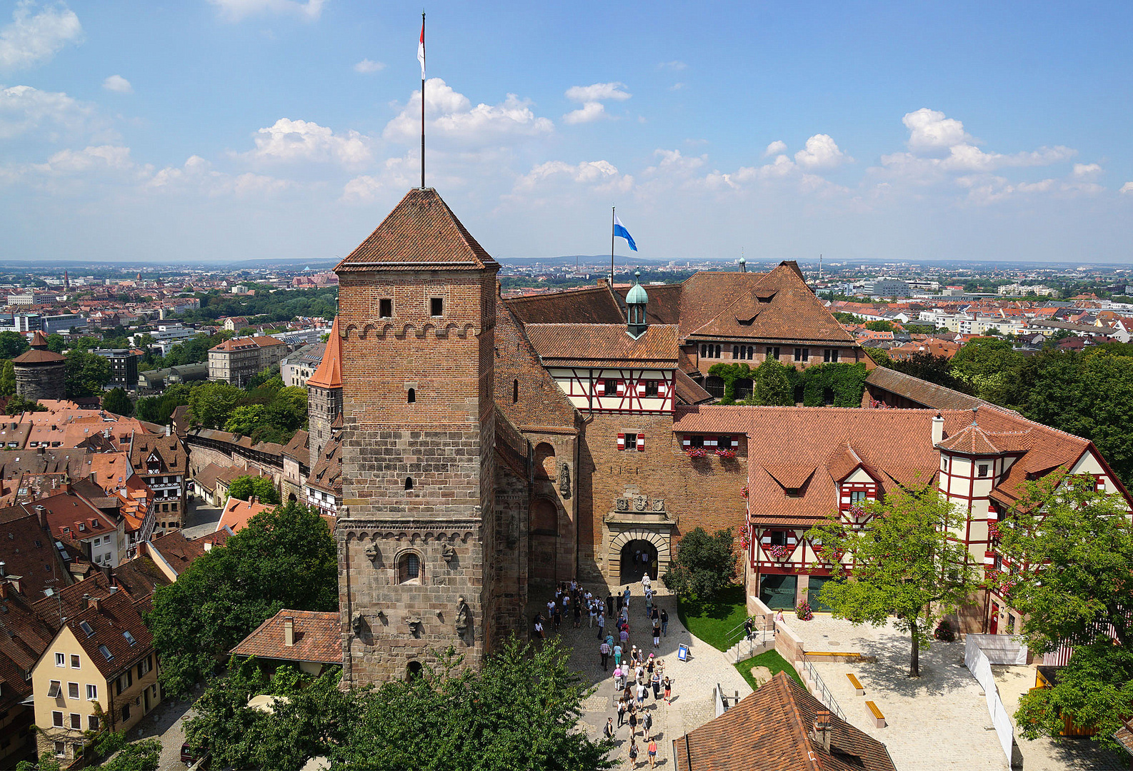 Blick auf die Nürnberger Kaiserburg