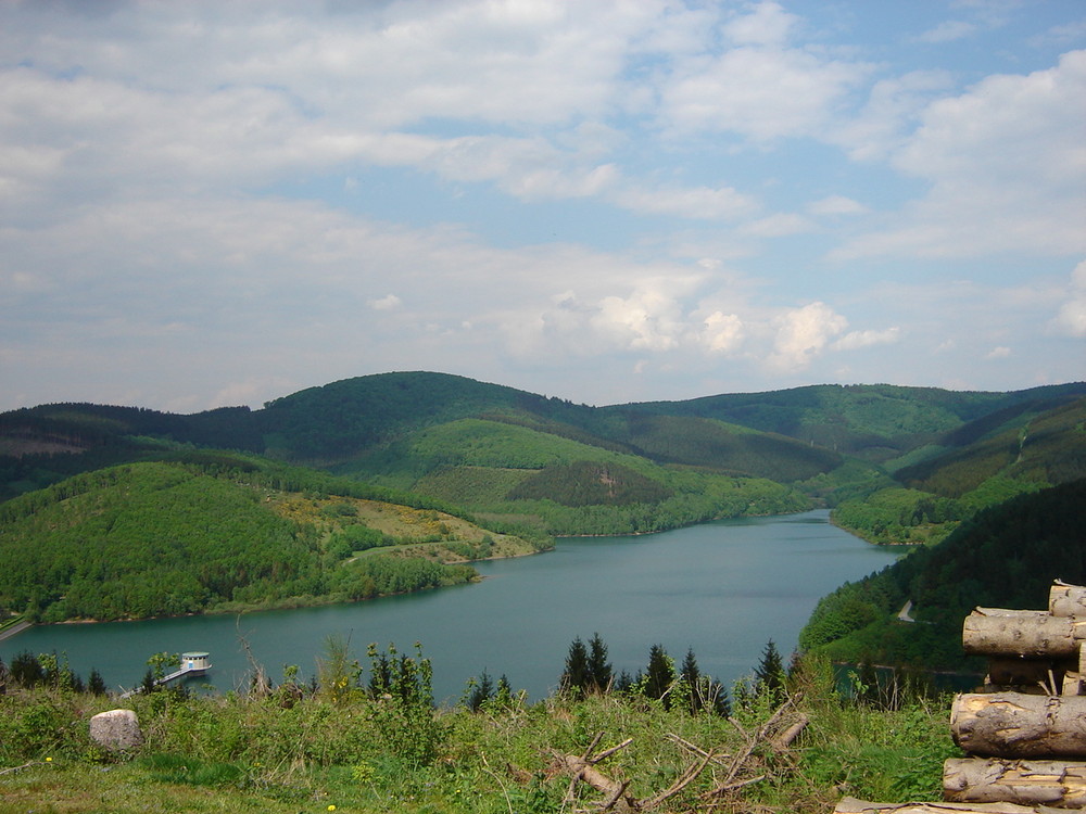 Blick auf die Obernautalsperre