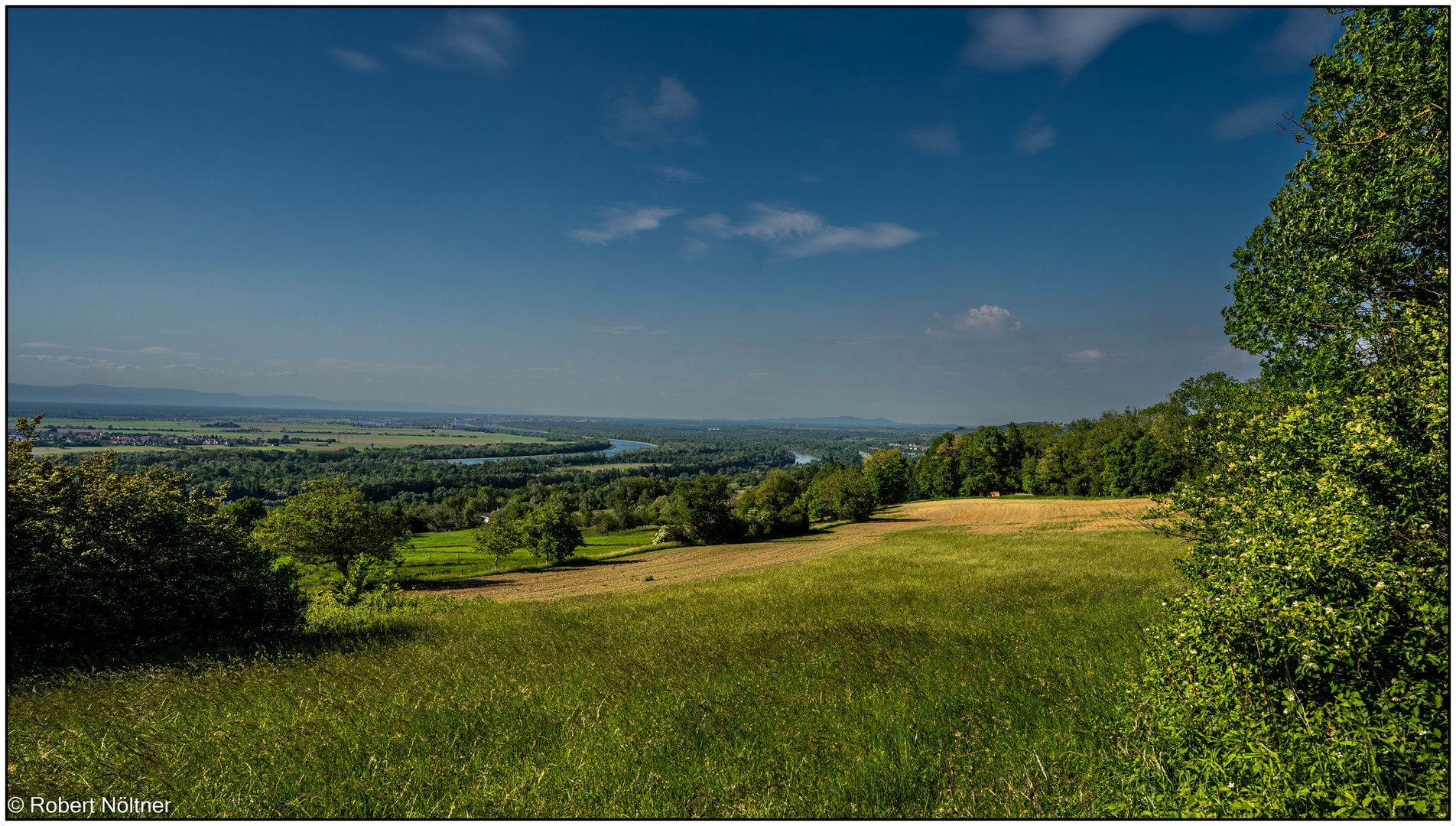 Blick auf die Oberrheinische Tiefebene