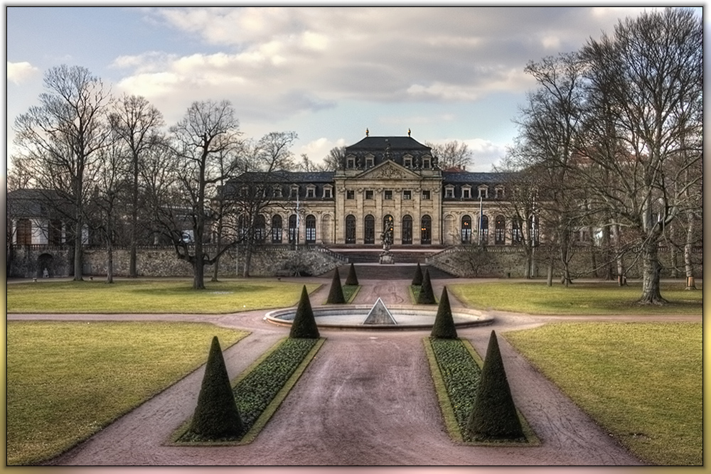 Blick auf die Orangerie