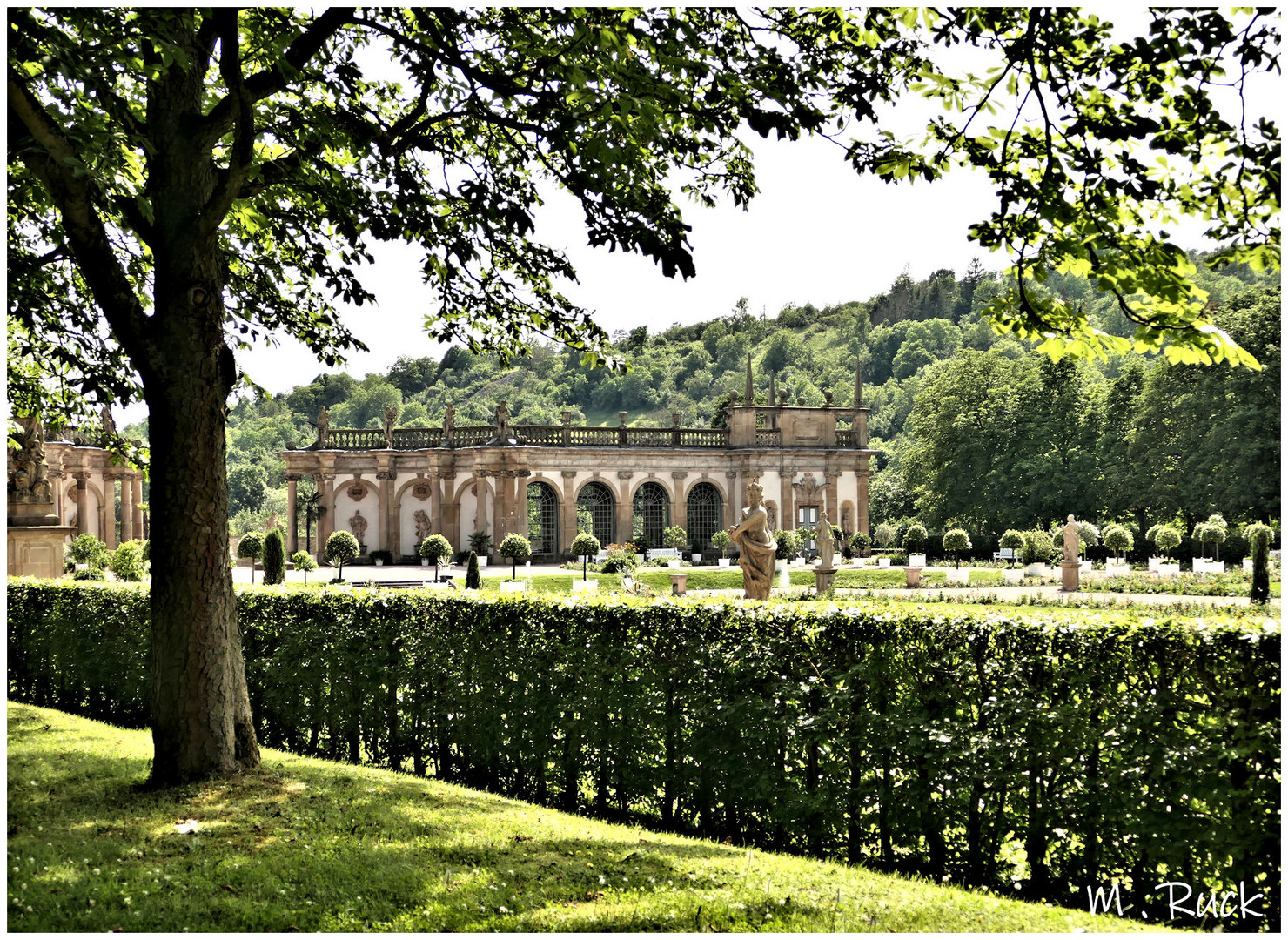 Blick auf die Orangerie !