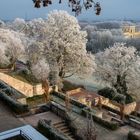 Blick auf die Orangerie im Winterwonderland