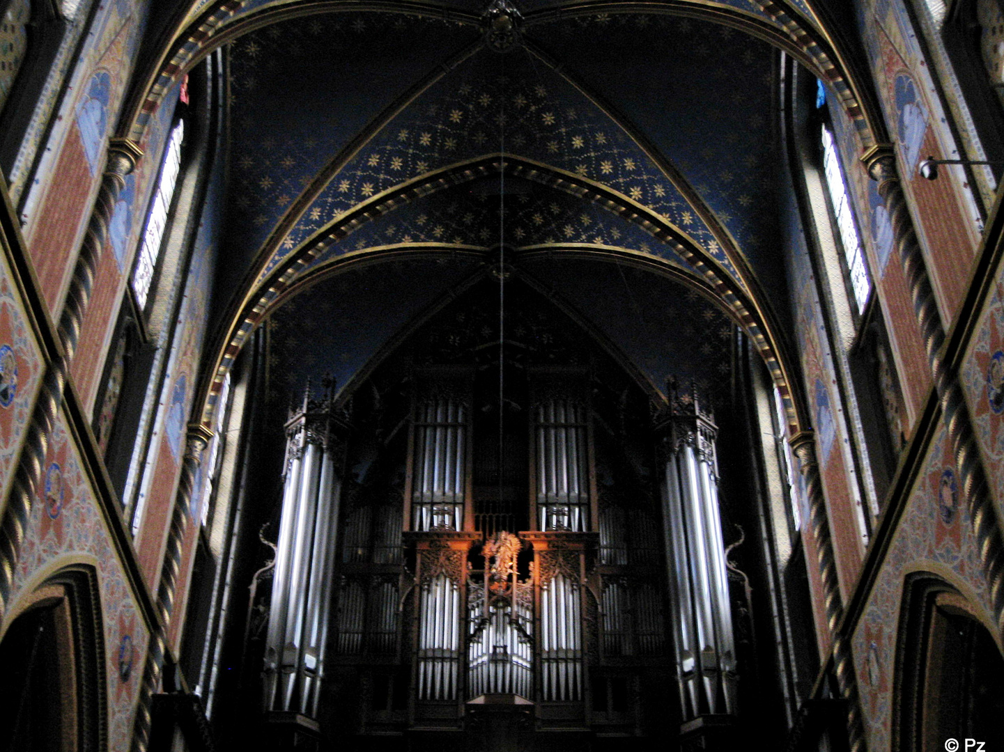 Blick auf die Orgel der Marienbasilika Kevelaer ...