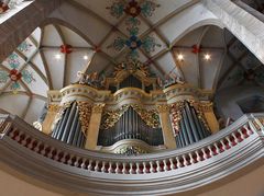 Blick auf die Orgel Im Dom zu Freiberg/Sa.