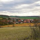 Blick auf die Ortschaft Bühle bei Northeim