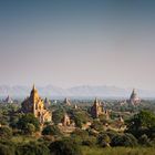 Blick auf die Pagoden von Bagan