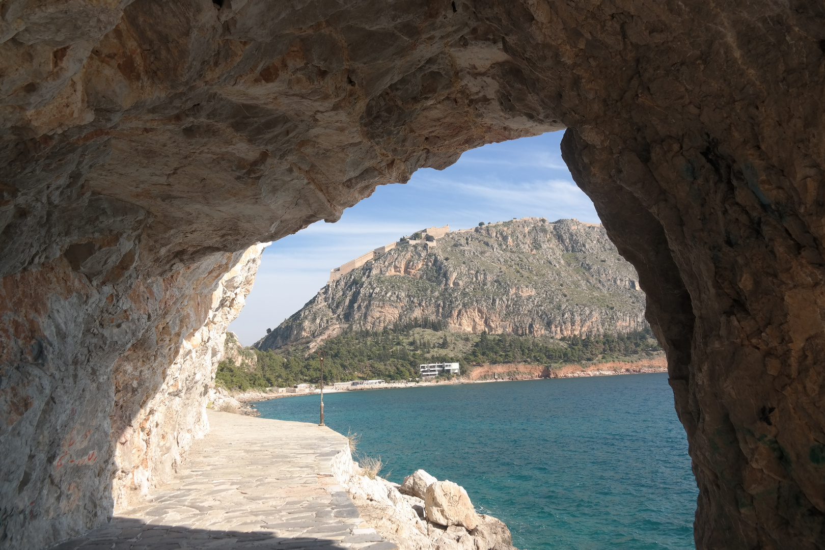 Blick auf die Palamidi in Nafplion