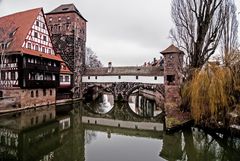 Blick auf die Pegnitzbrücken