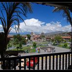 Blick auf die Plaza de Armas von Ayacucho