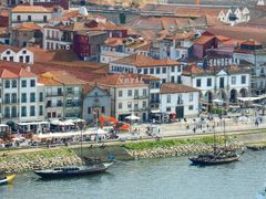 Blick auf die Portweinkeller von Vila Nova de Gaia