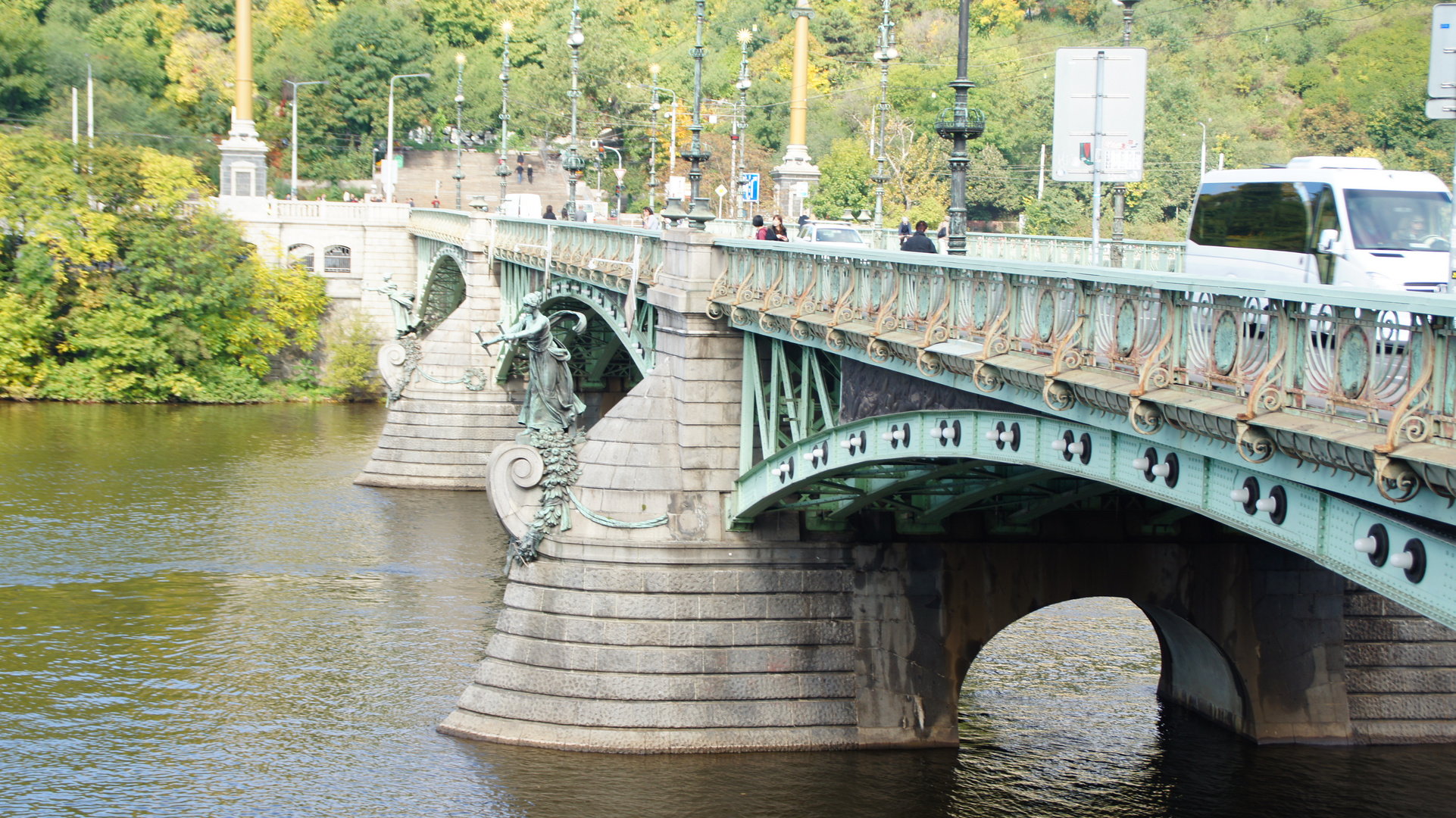 Blick auf die Prager Czechbrücke