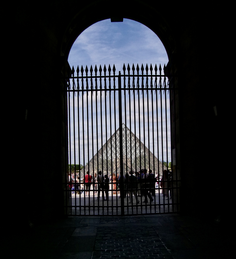 Blick auf die Pyramide