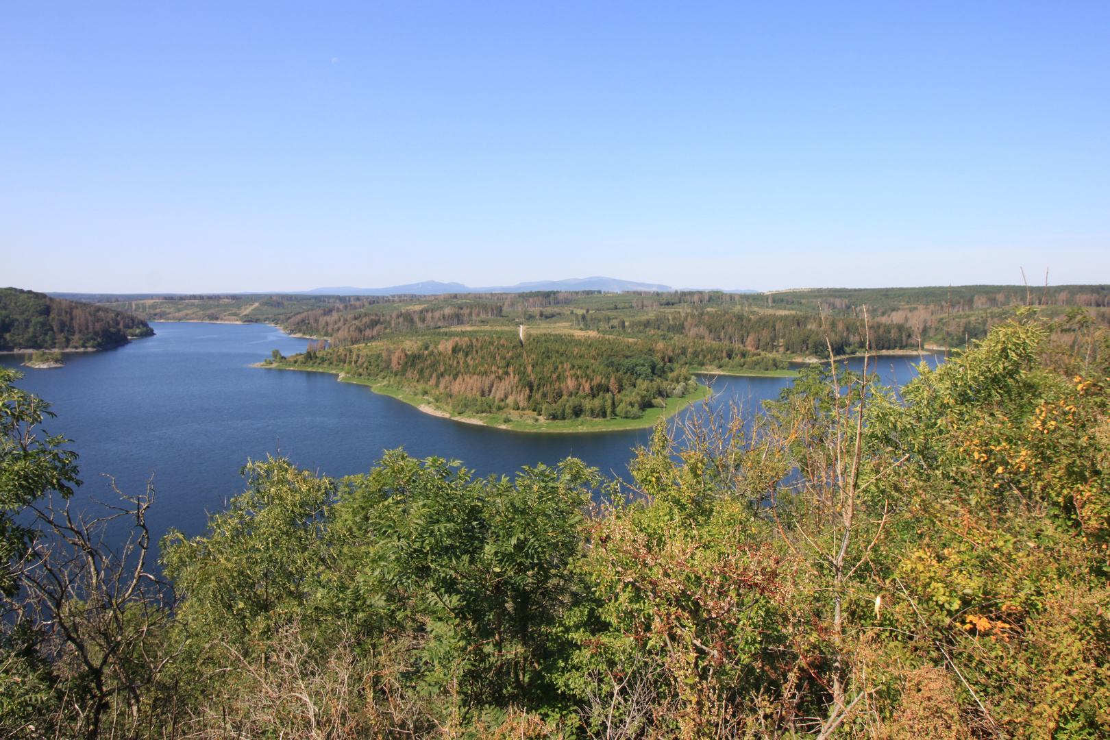 Blick auf die Rappbodetalsperre