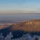 Blick auf die Rheinebene//Altes Schloss//Battertfelsen