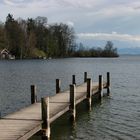 Blick auf die Roseninsel im Frühling