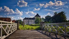 Blick auf die „Rückseite“ von Schloß Gesmold