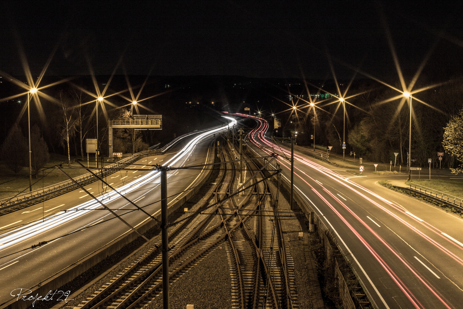 Blick auf die Ruhralle in Richtung Süden