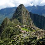 Blick auf die Ruinen von Machu Picchu...