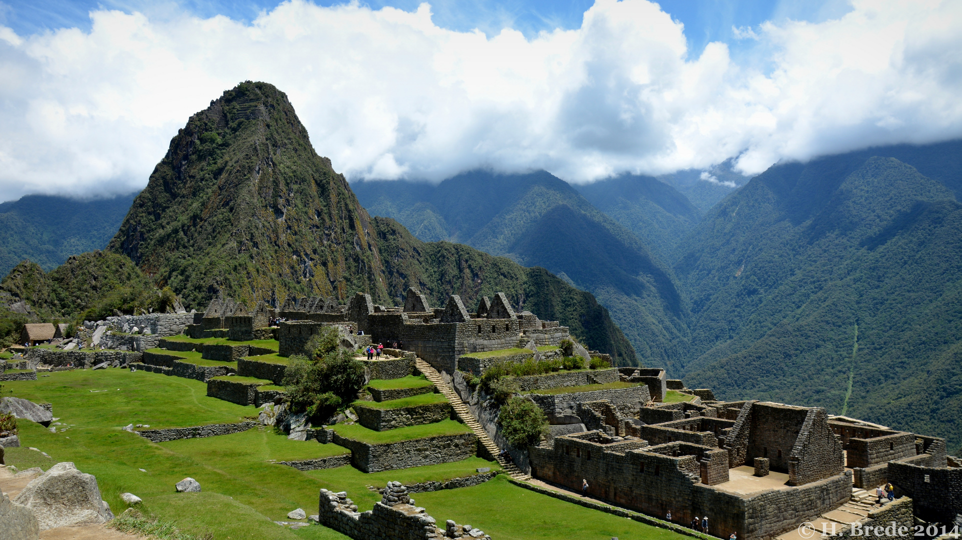 Blick auf die Ruinen von Machu Picchu 2