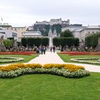 Blick auf die Salzburger Altstadt und die Hohensalzburg...